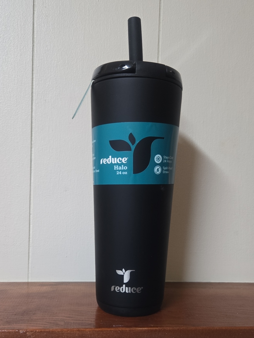 Reduce Halo 24 oz Insulated Straw Tumbler – Black
